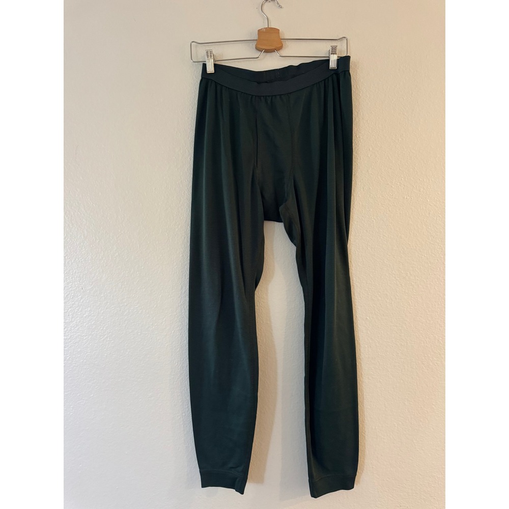 VTG Patagonia Capilene Thermal Base Layer Pants Medium Dark Green Made in USA
